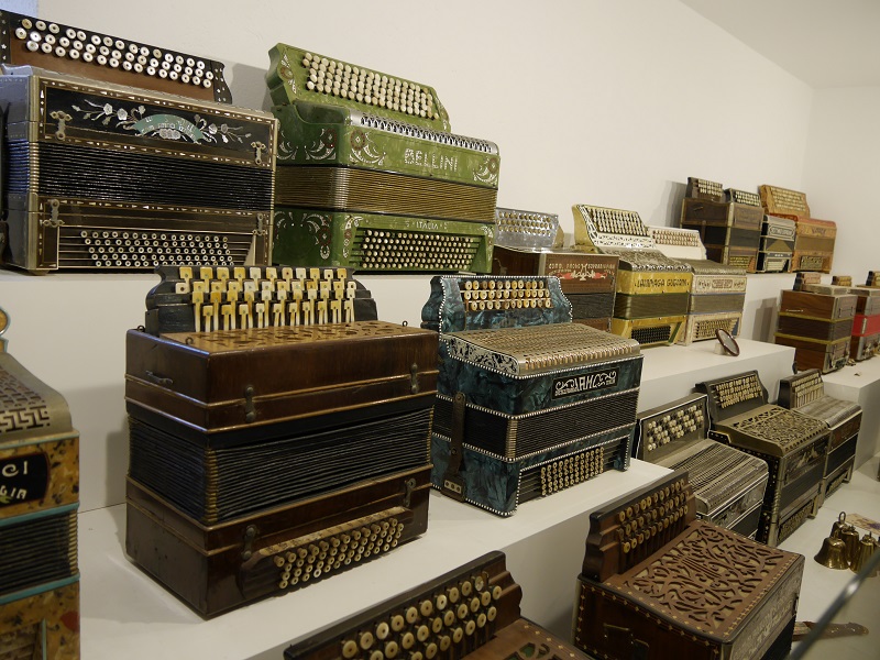 La collection du musée de l'accordéon en Catalogne