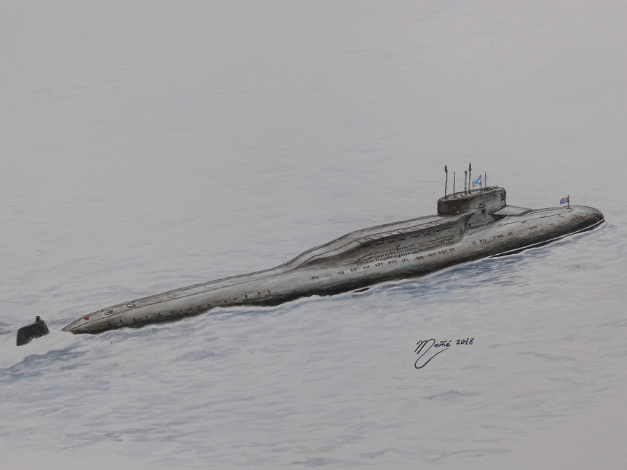 Российская атомная подводная лодка К-407 Новомосковск