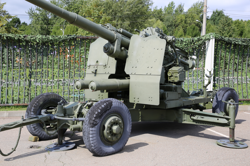 A Soviet 100 mm anti-aircraft gun (KS-19). Developed in 1947 * All ...