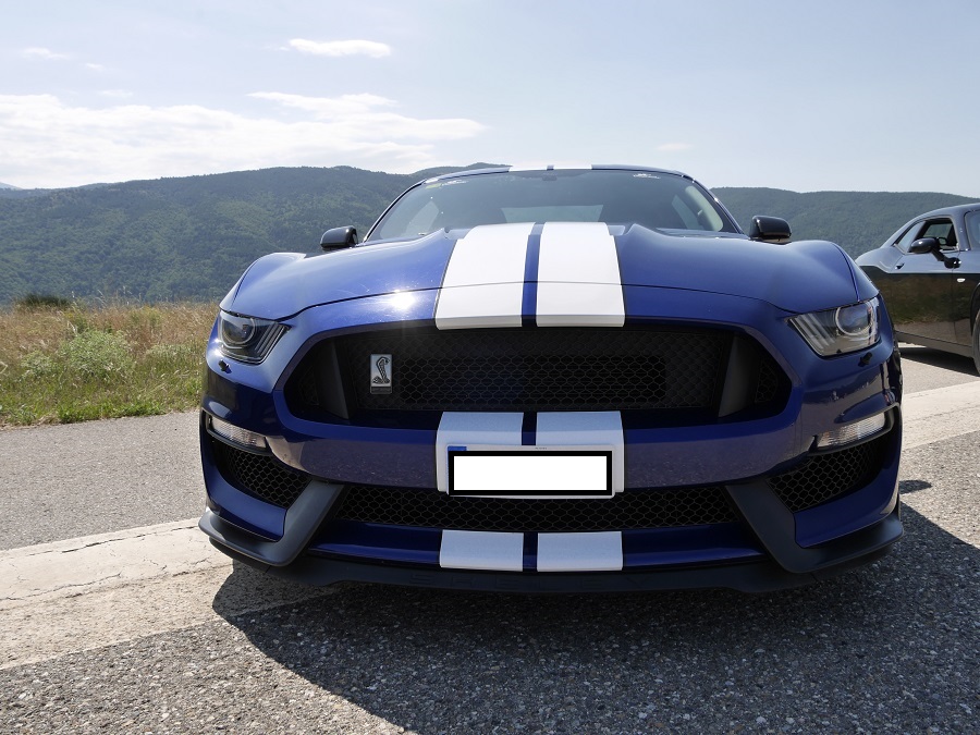 Ford Mustang Shelby GT 350. Version bleue