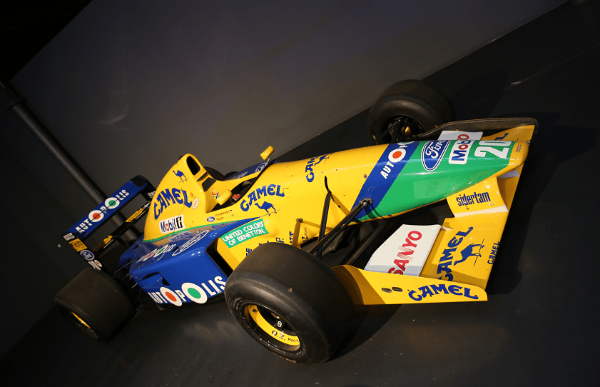 Гоночный F1 Benetton B191-02 образца 1991 года