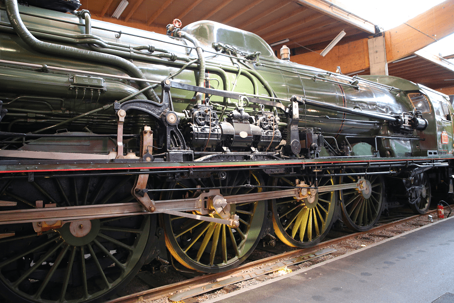 The French steam locomotive Mountain 241 P 16 from 1947 (Le Mistral)
