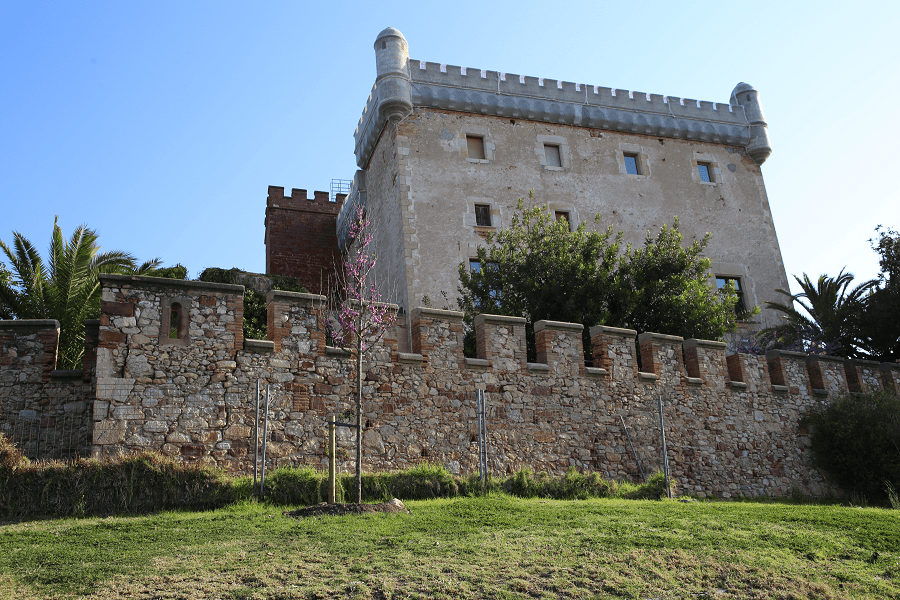 The Castelldefels Castle dominates the coastal corridor towards Barcelona
