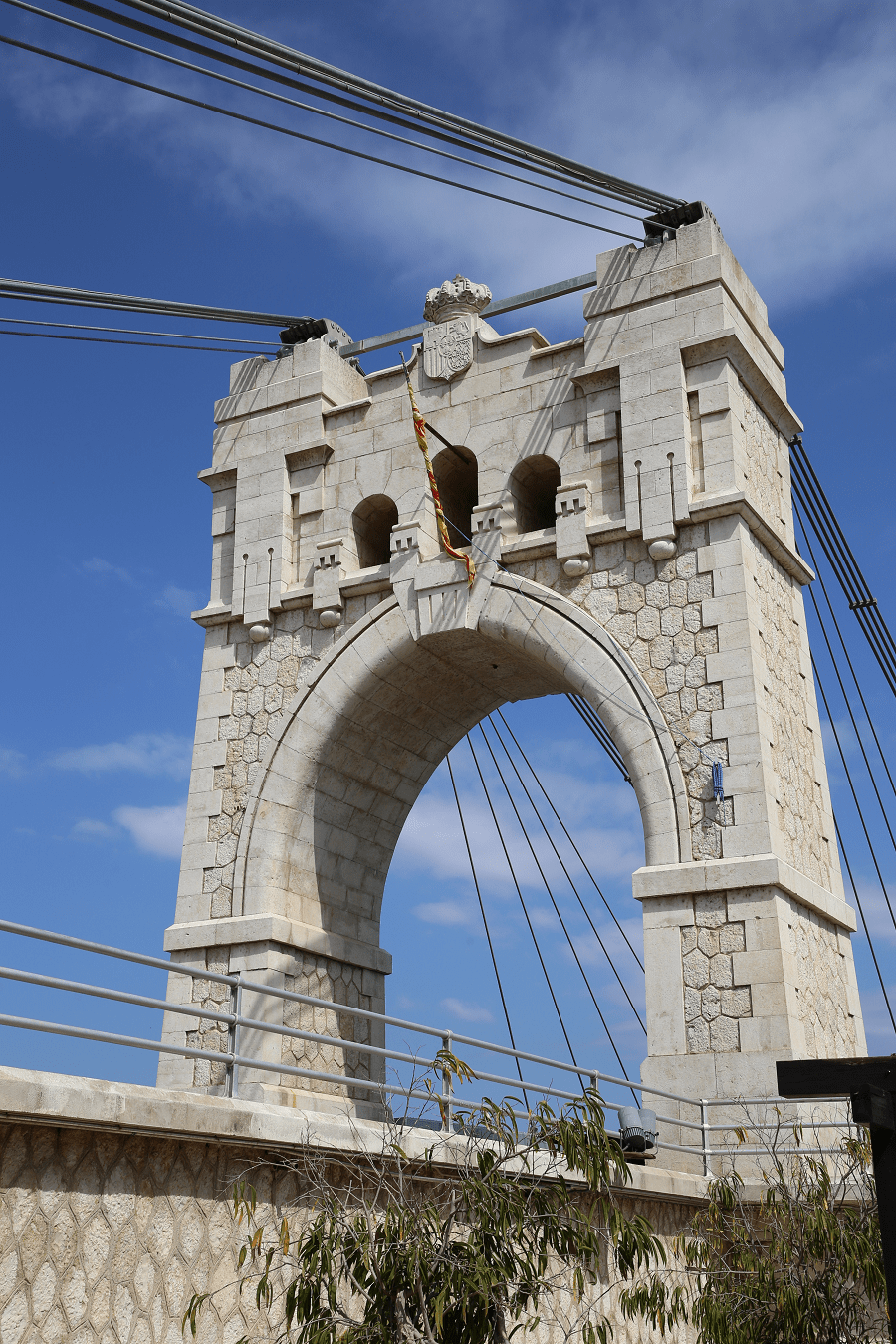 The Amposta Suspension Bridge 